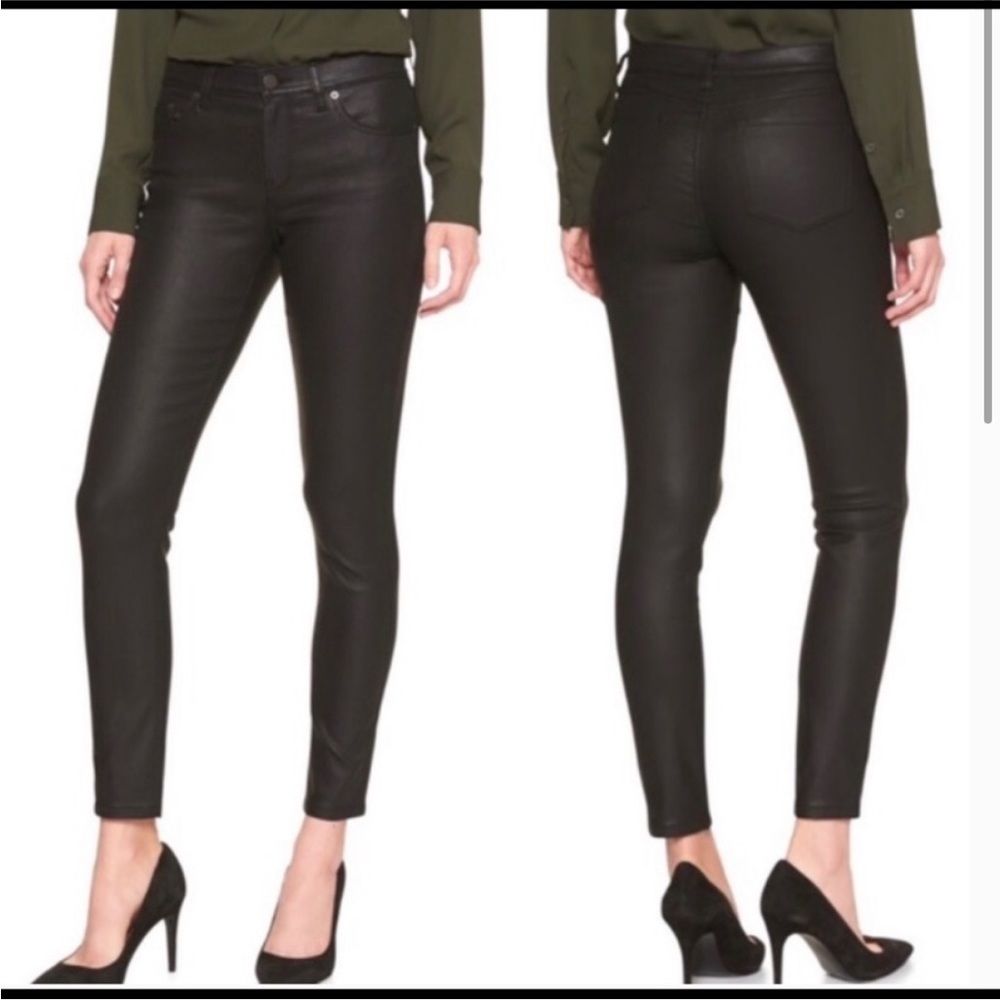 Banana Republic Coated Skinny Fit Pants